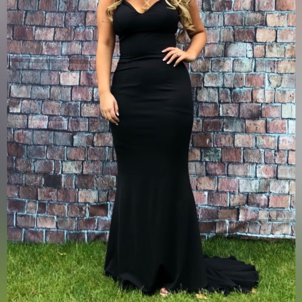 Black evening gown